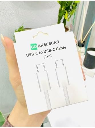 Alternative view of USB-C To USB-C 20w 1 Metre Hızlı Şarj Kopmaz Örgü Kablo 15-15promax-16-16promax-16plus