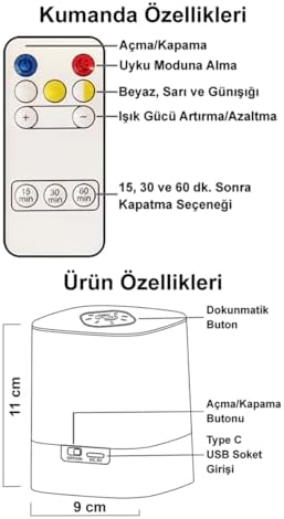 Alternative view of Masaüstü Şarjlı LED Aydınlatma - Gece Lambası/GT-CL09