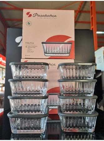 530236 - Frezya Gri Kapaklı 8'Li Kase 225 Cc