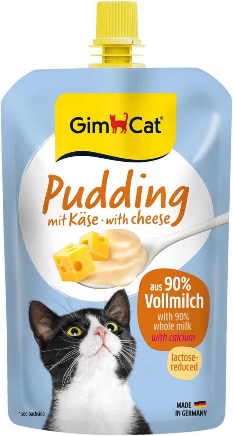 GimCat Peynirli puding - arada sırada kalsiyum içeren kremsi atıştırmalık - Almanya'da üretilmiştir (1 x 100 g)