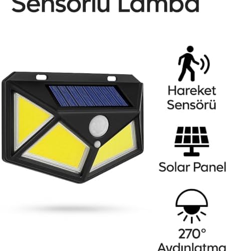 Alternative view of Harekete Sensörlü Solar Enerjili Işık Bahçe Işıklandırmak için Lamba Dış Mekan için Uygun Güneş Enerjili Aydınlatma Piknik Kamp Tatil için Bahçe, Havuz Kenarı Aydınlatması BK-100B COB