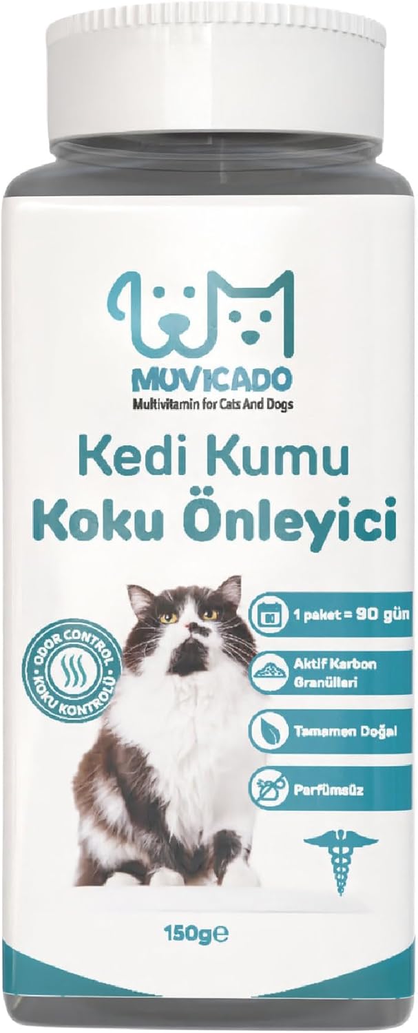 Muvicado Kedi Kumu Koku Giderici Kedi Kumu Aktif Karbon Parfümsüz 150 gr.
