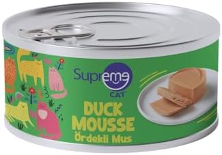 Supreme Cat Ördekli Islak Kedi Maması, Yüksek Proteinli Yaş Kedi Maması 85 gr 24'lü
