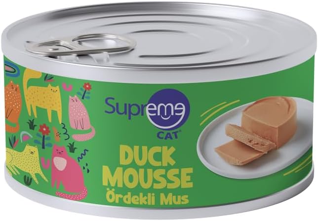 Alternative view of Supreme Cat Ördekli Islak Kedi Maması, Yüksek Proteinli Yaş Kedi Maması 85 gr 24'lü