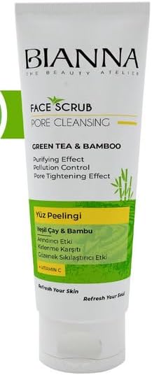 Yüz Peelingi C Vitaminli Ve Gözenek Sıkılaştırıcı Yeşil Çaylı Ve Bambulu 200ml