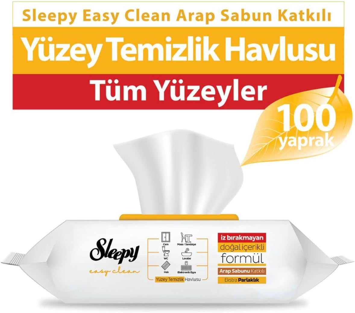 Alternative view of Yüzey Temizleme Havlusu Arap Sabunlu 100'lü 2 Adet