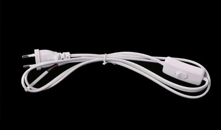 Alternative view of Sekatech 2 Metre Anahtarlı Fişli Hazır Kablo Beyaz 0.50 mm –, Aplik, Tuz Lambası ve LED Trafo Uyumlu Elektrik Kablosu
