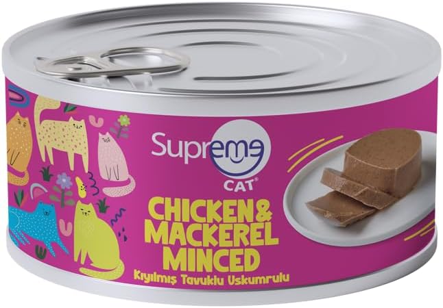 Supreme Cat Kıyılmış Tavuklu Uskumrulu Yaş Kedi Maması 85 gr