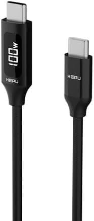 Alternative view of 100W 5A Pd Şarj Kablosu 200 cm Led Güç Göstergeli Hızlı Şarj ve Data Kablosu 480MPS Type-C to Type-C PD 3.0 PPS