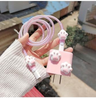 18W/20W İle Uyumlu Şarj Kılıfı, Şarj Kablosu Örme Aparatı, Toparlayıcı, Kablo Koruyucu, Patiler