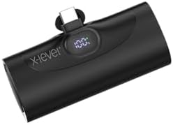 Alternative view of Mini PowerBank Şarj Cihazı, 5000 mAh, 20W Hızlı Şarj, Type-C Giriş ve Çıkış, Ultra Mini, Yüksek Kalite, Akım Korumalı, Aşırı Şarj Koruma, Yatay Stand, Led Ekranlı, XP2304, Siyah