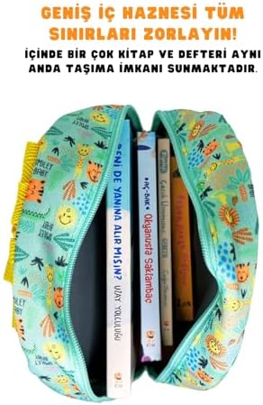 Alternative view of Baby Lisanslı Sevimli Hayvanlar Desenli Tek Bölmeli Anaokul-Kreş için Polyester Bebek Sırt Çantası