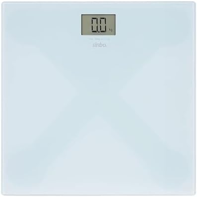 SINBO SBS-4451 Dijital Cam Baskül 180 kg Kapasiteli, LCD Ekranlı, Sıcaklık Göstergeli, Otomatik Açma/Kapama, Hassas Tartı Terazisi – Mavi Renk