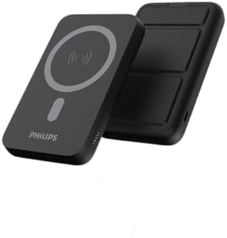 MagSafe İle Uyumlu Kablosuz Powerbank, 5000 mAh, Taşınabilir Şarj Cihazı, Stand Özellikli, USB-C ve USB-A Çıkışlı, Hızlı Şarj, Li-Po, DLP9701C, Akım Korumalı (Siyah)