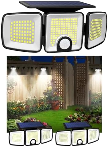 Güneş Enerjili 223 Cob Ledli, Hareket Sensörlü, 3 Taraflı Aydınlatma/GT-SL25