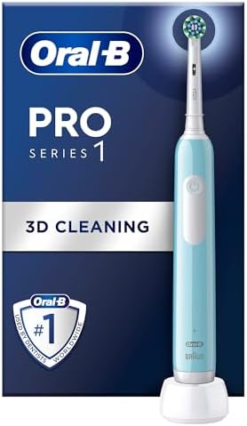 Oral-B Pro Series 1 Mavi Elektrikli Diş Fırçası, 1 Diş Fırçası Başlığı, Tasarımı + Oral-B Sensitive X-Filament Şarjlı Diş Fırçası Yedek Başlığı 4 Adet