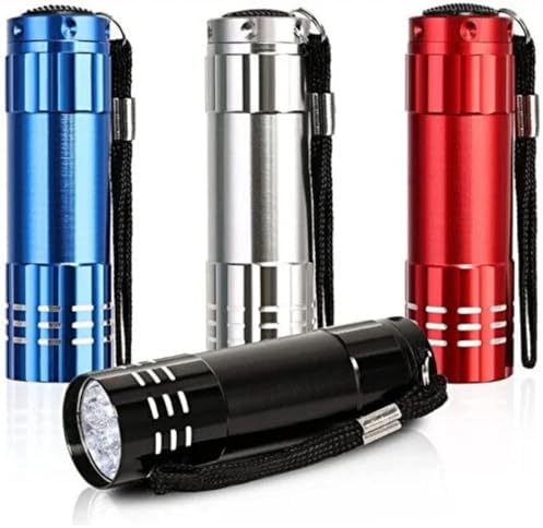 Alternative view of 3 Adet Pilli Fener Metal Mini 9 Ledli Acil Durum Enerji Krizi Deprem Çantası Kamp
