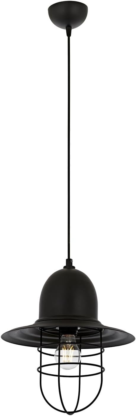 AV-4106-M26-BSY Siyah Boyalı Modern Avize E27 Metal 25cm