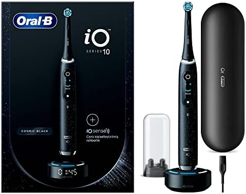 Alternative view of Oral-B iO Sense ile iO - 10 Siyah Elektrikli/Şarjlı Diş Fırçası + Oral-B iO Gentle Care Siyah Diş Fırçası Yedek Başlığı 4 Adet