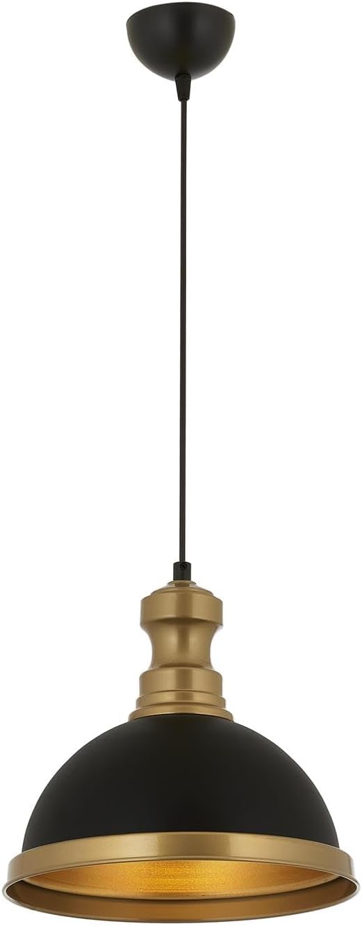 Alternative view of Siyah Kaplama Modern Avize E27 Metal 29cm