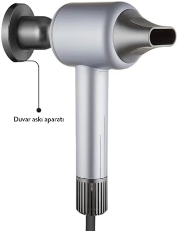 SHD 1717 Saç Kurutma Makinesi, 1600W BLDC Turbo Motor, 110.000 RPM, 2 Hız 3 Sıcaklık Ayarlı, 360° Manyetik Başlık, Gümüş