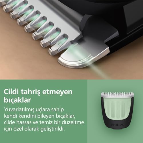 7'si 1 Arada Erkek Bakım Seti, Ayarlanabilir Sakal Tarağı, 60 Dakika Çalışma Süresi, Kendini Bileyen Bıçaklar, Şarj Göstergeli, MG3930/15
