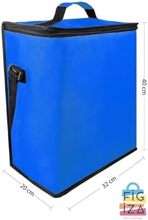 25 Litre Termal Soğutucu Piknik Çantası – Kamp, Plaj, Oto Buzluk ve Seyahat için Serin Tutucu Termos Çanta, Hafif & Taşınabilir (Mavi)