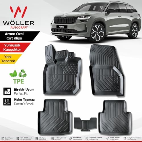 Kodiaq Paspas 2024 Sonrası Uyumlu 3D Wöller Ultraflex Esnek