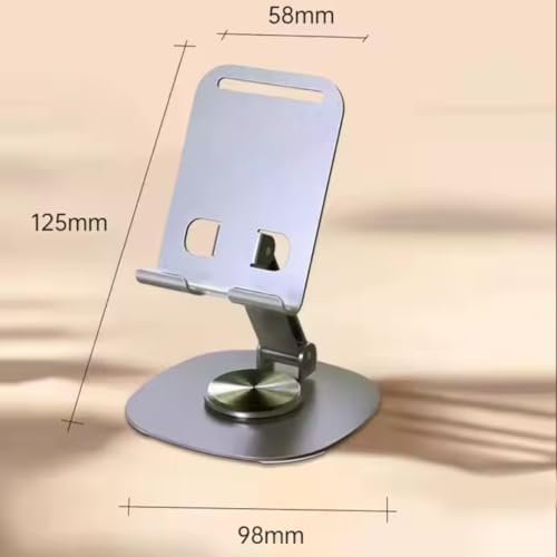 Alternative view of Masaüstü Alüminyum Telefon Tutucu, Katlanabilir Telefon Standı, Ergonomik Tasarım, Dayanıklı Sağlam Yapı, Evrensel Uyum (Gri Renk)