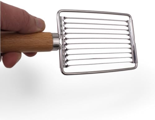 Alternative view of Paslanmaz Çelik Silikon Saplı Testere Ağızlı Dilimleyici - Sebze ve Meyve Şekillendirici, Ergonomik, Bulaşık Makinesinde Yıkanabilir Mutfak Aleti