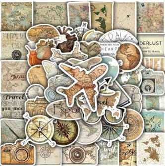 Alternative view of 50'Li Travel Map Stickers Set, Seyahat Seti Laptop Notebook Tablet Seti