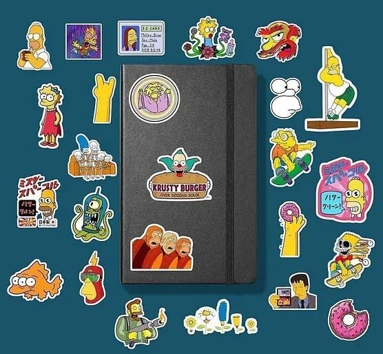 The Simpsons sticker paketi/bullet journal defter çıkartma ajanda laptop etiket