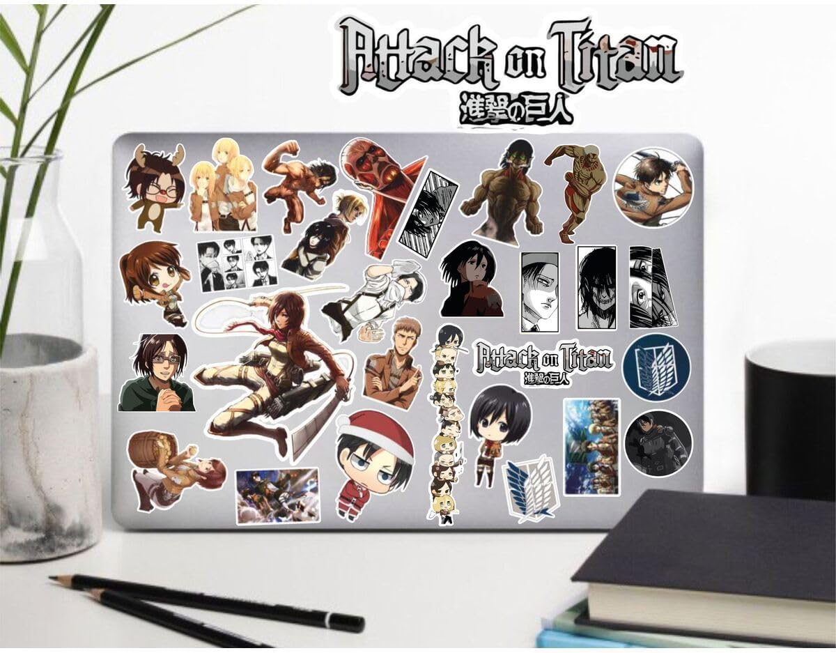Alternative view of Attack On Titan Seri 2 Telefon Laptop Notebook Tablet Defter Matara Stiker Etiket
