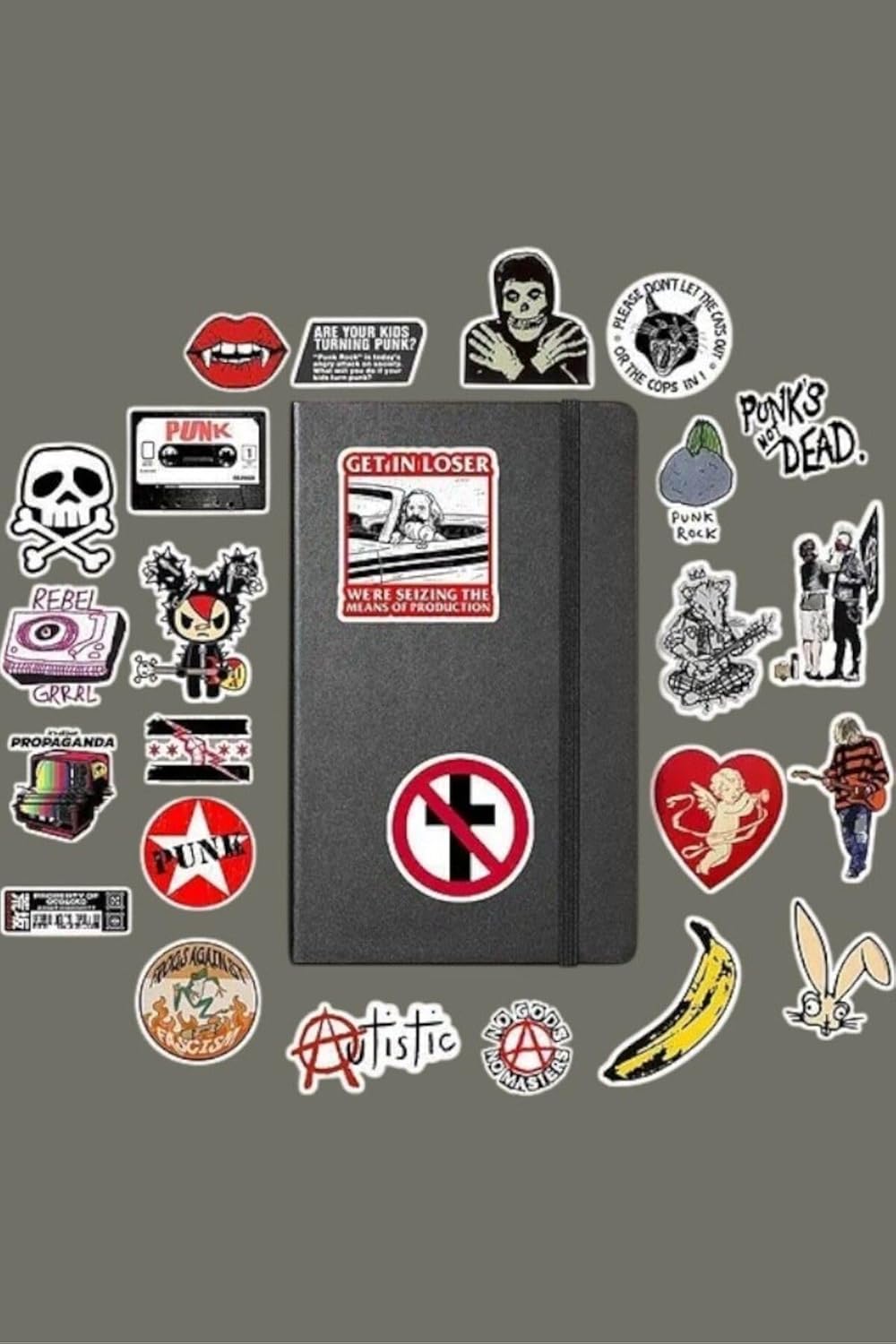 Alternative view of Punk Rock Metal Paketi/Bullet Journal Defter Çıkartma Ajanda Laptop Etiket, 568476168798466
