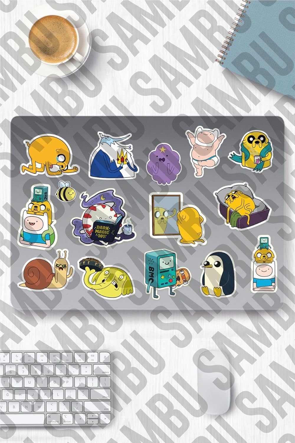 Alternative view of Adventure Time Temalı Etiket Seti - Laptop Notebook Telefon