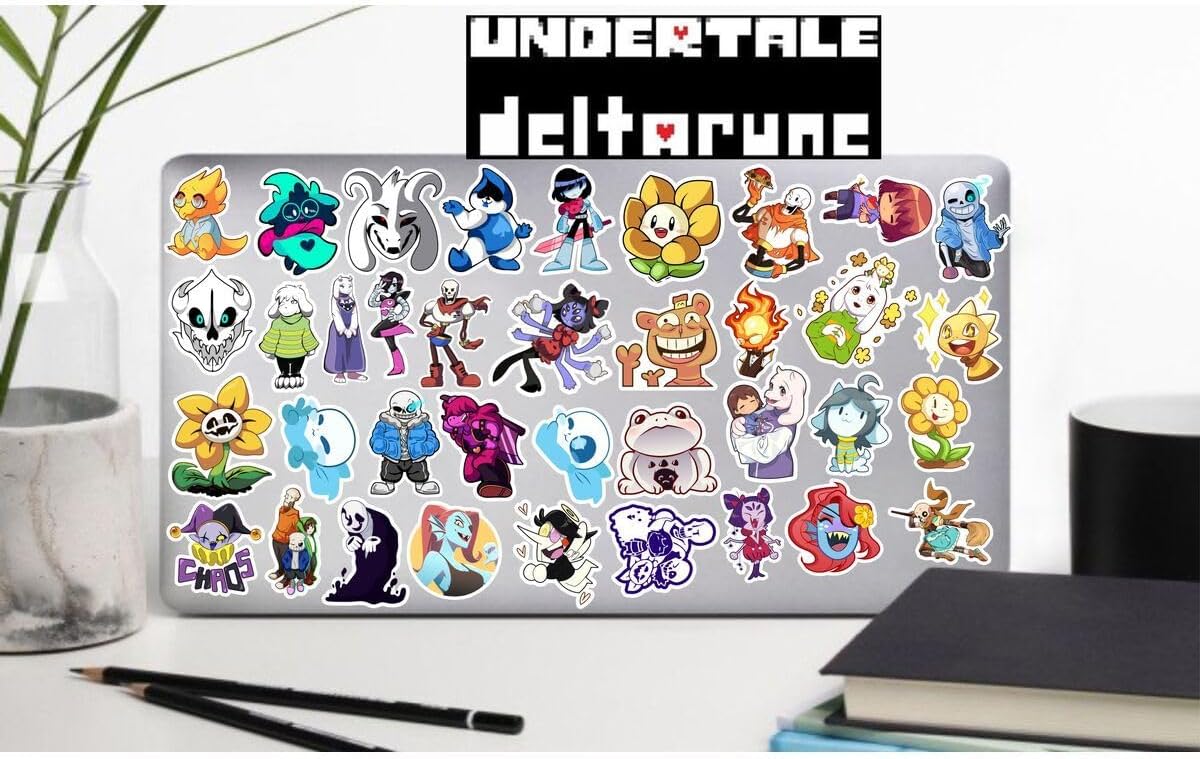 Undertale Telefon Laptop Notebook Tablet Defter Matara Stiker Etiket