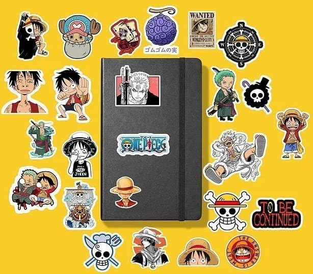 Alternative view of One Piece Paketi/Bullet Journal Defter Çıkartma Ajanda Laptop Etiket