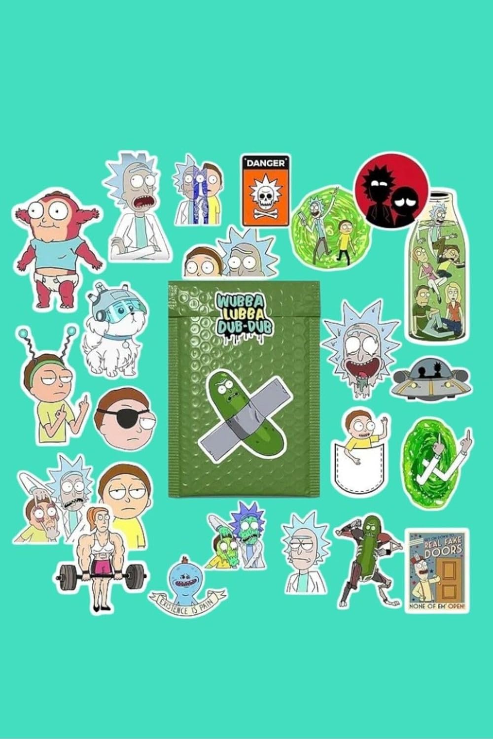 And Morty Paketi/Bullet Journal Defter Çıkartma Ajanda Laptop Etiket, 6874966878946874
