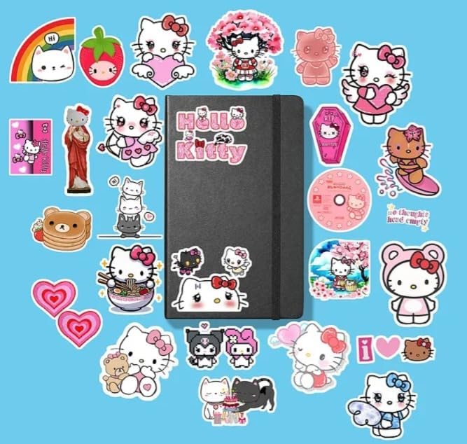 Hello Paketi/Bullet Journal Defter Çıkartma Ajanda Laptop Etiket