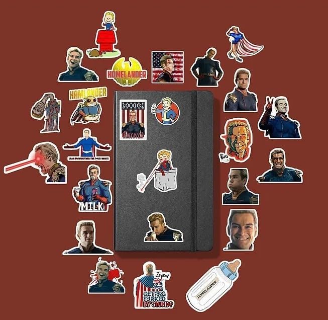 Homelander Paketi/Bullet Journal Defter Çıkartma Ajanda Laptop Etiket