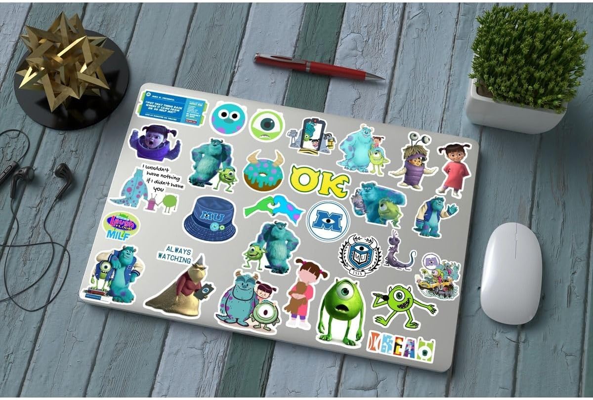 Alternative view of Monsters, Inc. Paketi/Bullet Journal Defter Çıkartma Ajanda Laptop Etiket, 18579823749012375