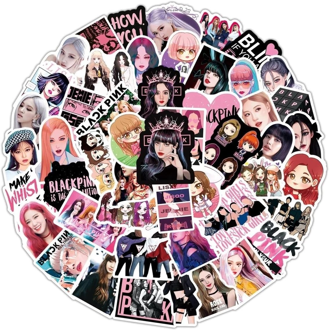 Blackpink Illüstrasyon Laptop Notebook Tablet Seti