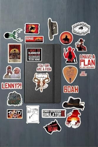 Alternative view of Red Redemption Rdr2 Paketi/Bullet Journal Defter Çıkartma Ajanda Laptop Etiket, 56874615879486