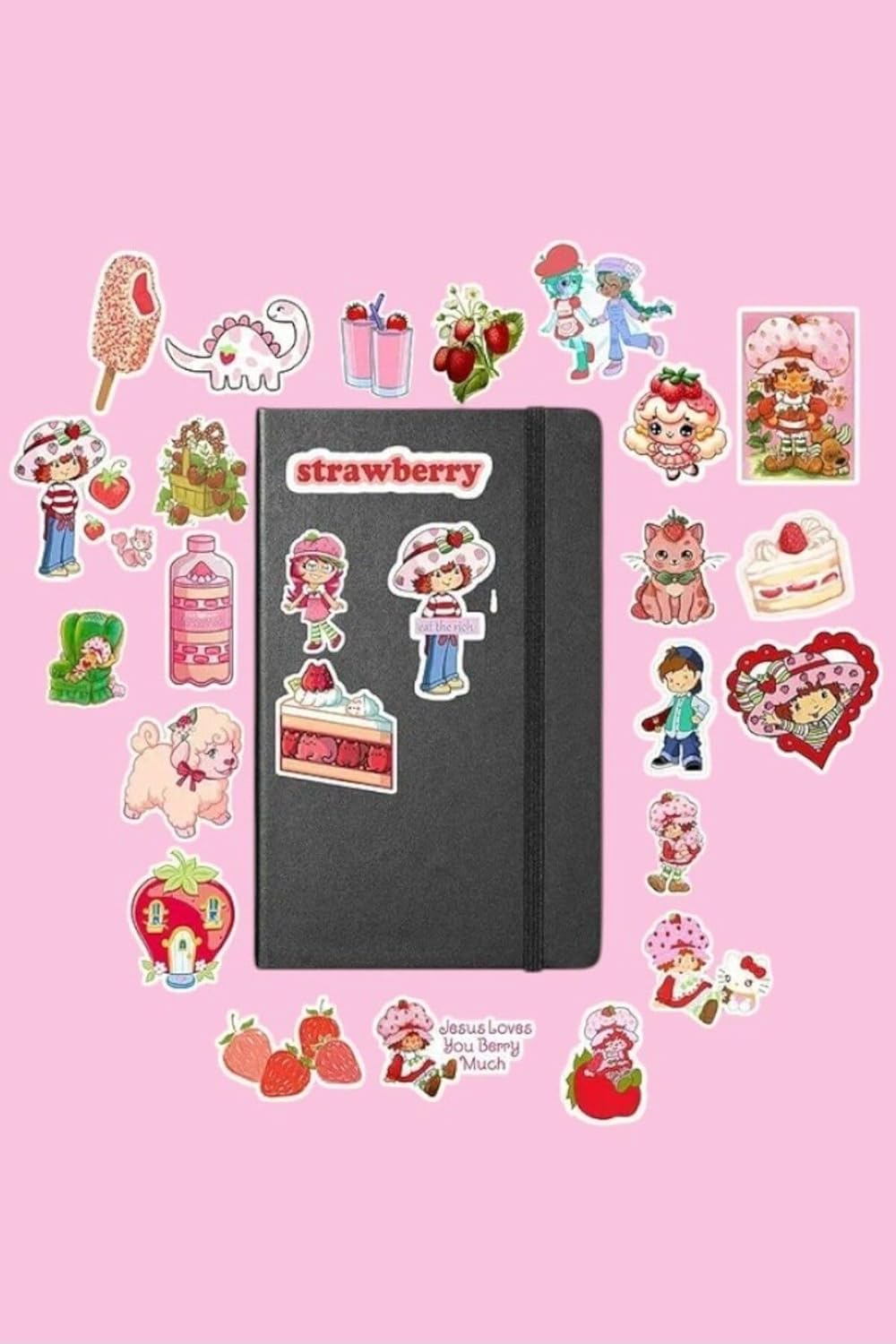 Alternative view of Çilek Kız Paketi/Bullet Journal Defter Çıkartma Ajanda Laptop Etiket