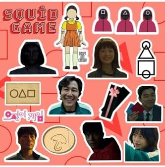 Alternative view of Squid Game Seti | Laptop Notebook Telefon Etiket