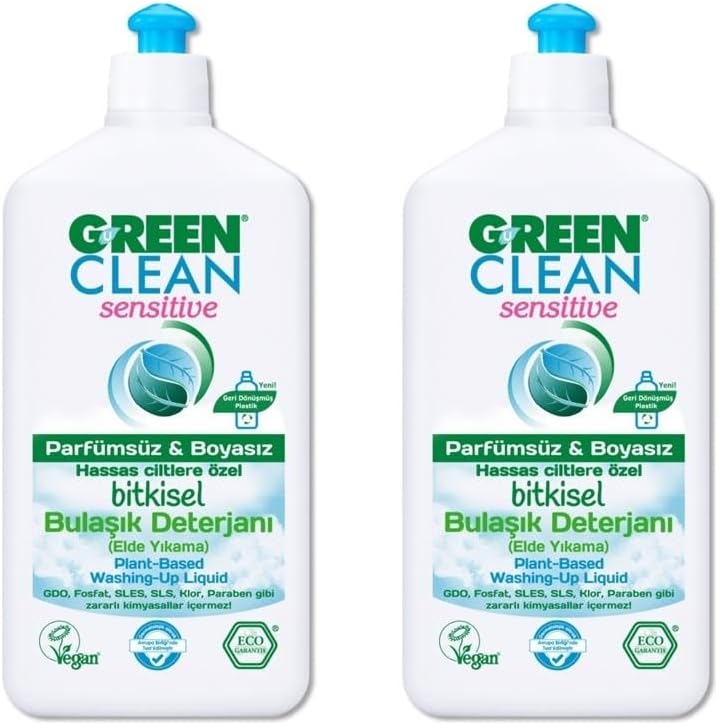 Alternative view of U Green Clean Green Clean Sensitive Bitkisel Bulaşık Deterjanı 500 ml x2 Adet