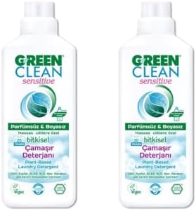U Green Clean Green Clean Sensitive Bitkisel Çamaşır Deterjanı 1000 ml x2 Adet