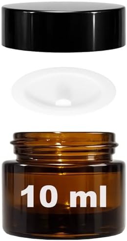 Mini Cam Kavanoz, 10 ml Hacimli, Sızdırmaz Kapaklı, Krem ve Kozmetik Saklama Kutusu, Lip Balm 6 Adet