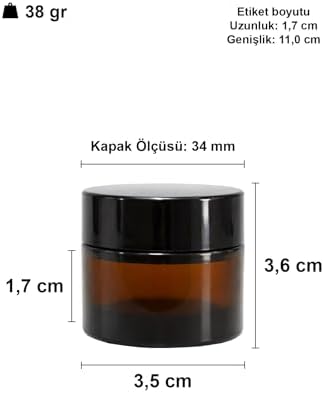 Alternative view of Mini Cam Kavanoz, 10 ml Hacimli, Sızdırmaz Kapaklı, Krem ve Kozmetik Saklama Kutusu, Lip Balm 6 Adet