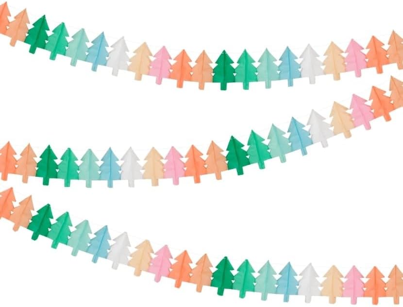 - Tissue Christmas Tree Garlands - Yeni Yıl Ağacı Asılan Süs